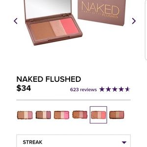 Authentic UD Naked Flushed - Streak Palette